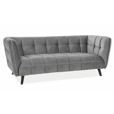 Sofa CASTELLO 3 VELVET grey